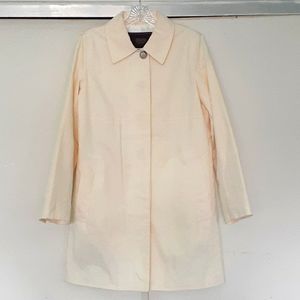 Coach Light Beige Cotton Trench Coat Size S